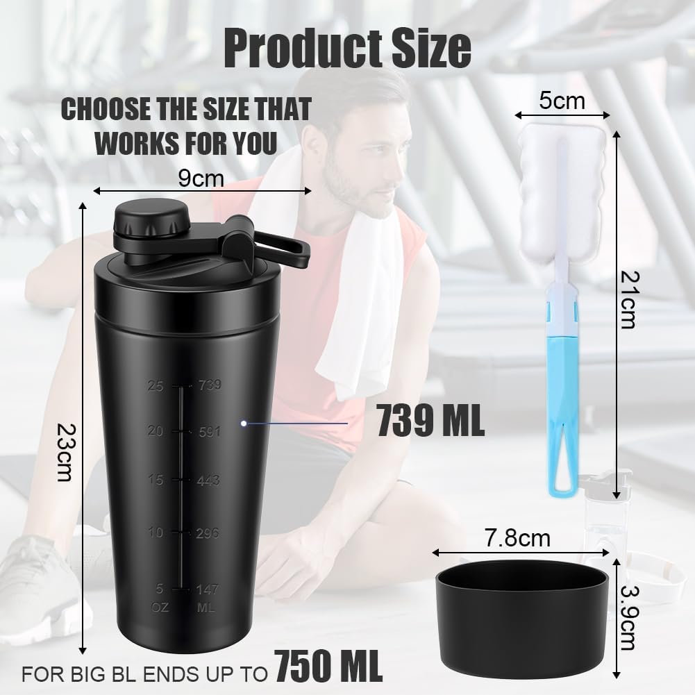 Thumbnail 1 de Alaoo Stainless Protein Shaker 750ml 🥤