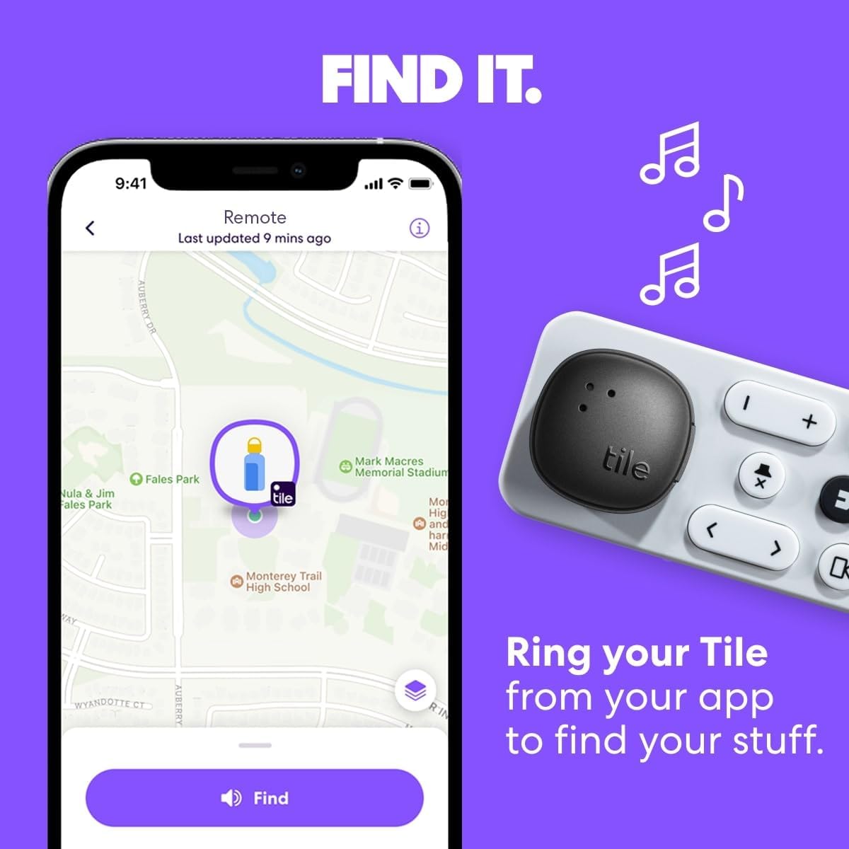 Detalle de Tile by Life360 Sticker (Small Bluetooth Tracker) – Black adhesive tracker for bikes, glasses and more