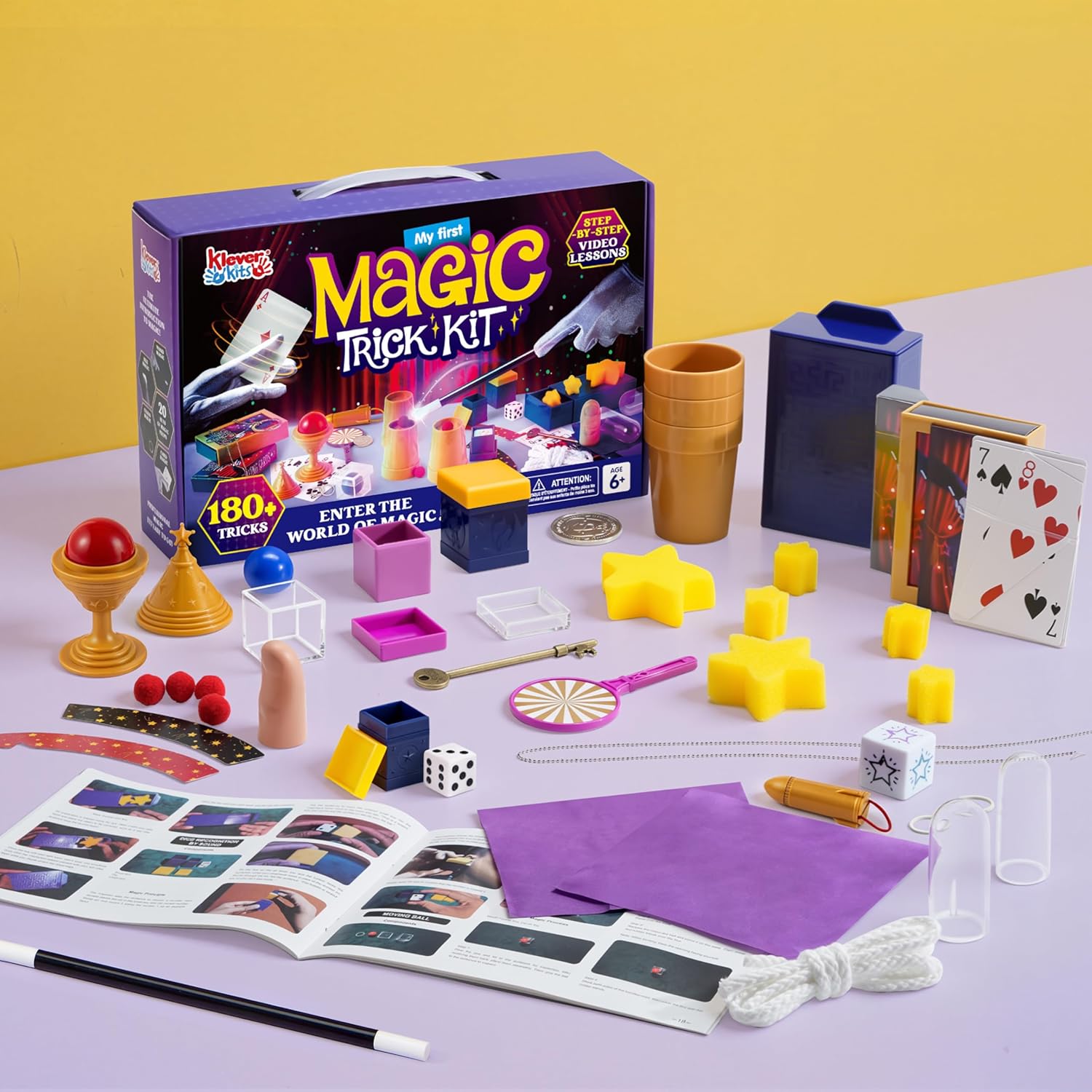 Thumbnail 3 de Klever Kits 180+ Magic Set: My First Magic Tricks Kit with Step-by-Step Video Lessons