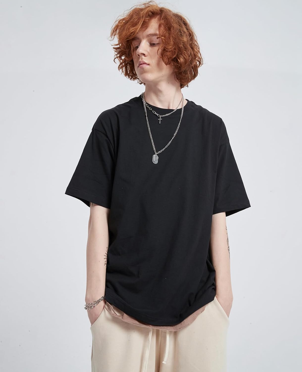 Thumbnail 1 de Oversized Heavyweight Crewneck T-Shirt