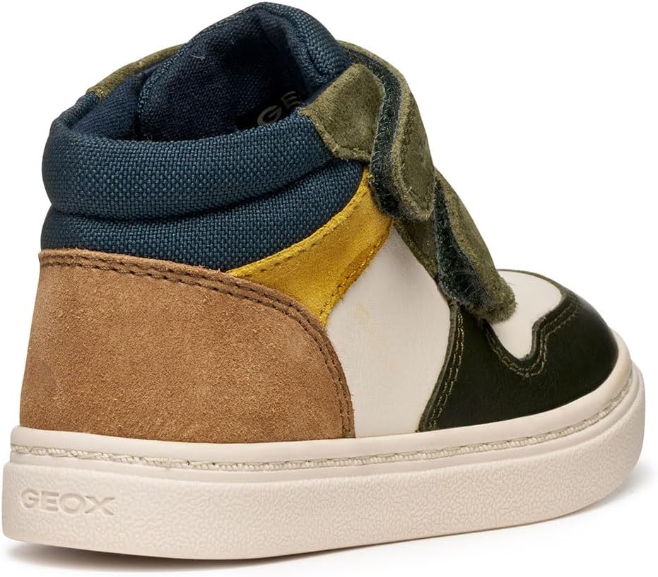 Detalle de Geox B Nashik Boy BasketGarçon : Chaussure légère avec système Zero Shock et enfilage rapide