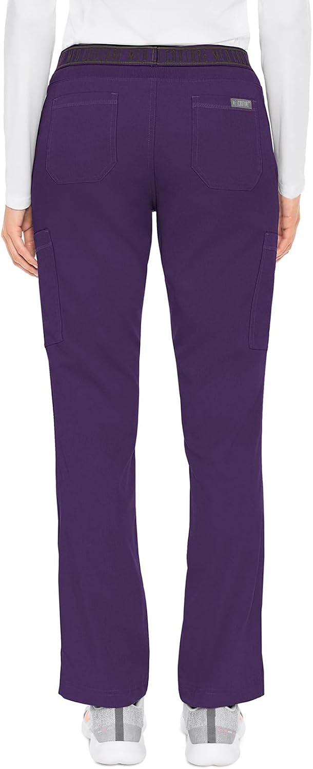Detalle de Med Couture Women's Yoga Pull-On Pant with 7 Pockets (MC7739)