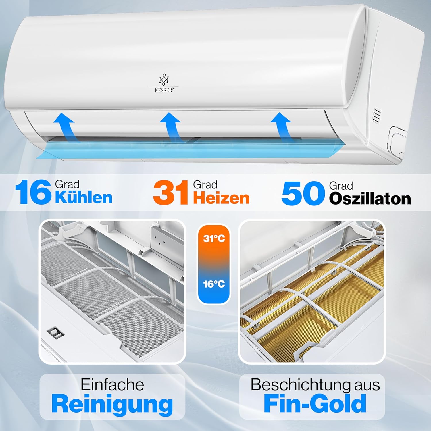 Thumbnail 2 de KESSER® Split Klimaanlage 9000 BTU WLAN