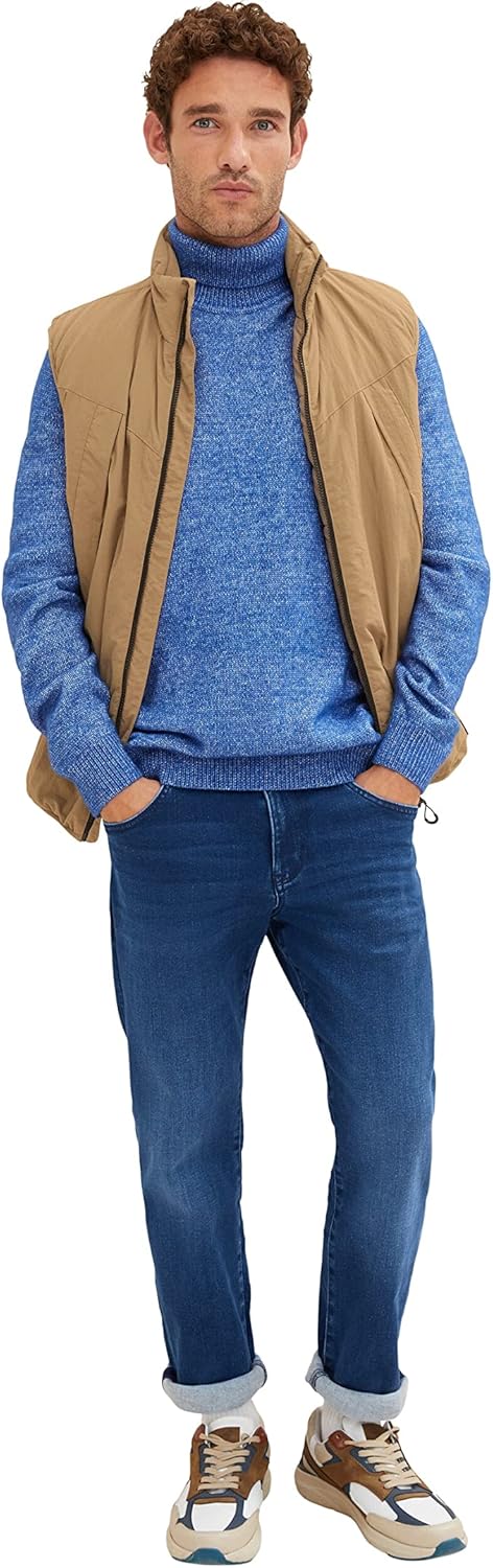 Thumbnail 3 de TOM TAILOR Herren Marvin Straight Jeans mit Stretch (Five-Pocket, Coolmax)