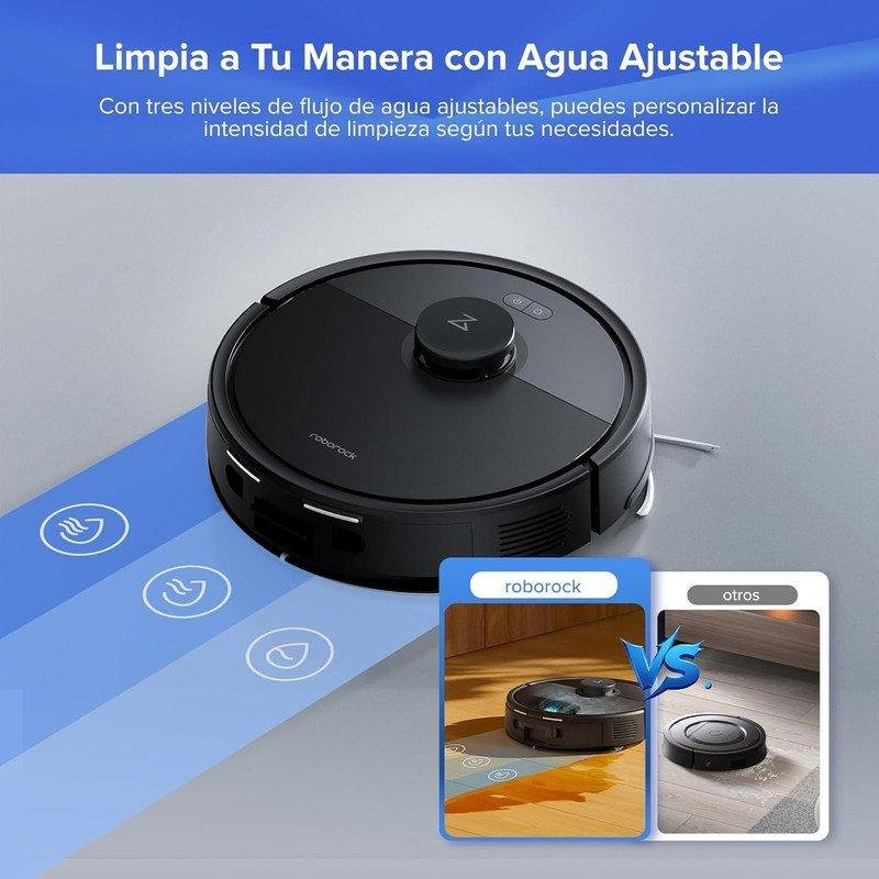 Detalle de Roborock Q7 BF+ con estación de autovaciado: limpieza inteligente 2 en 1 y navegación LiDAR