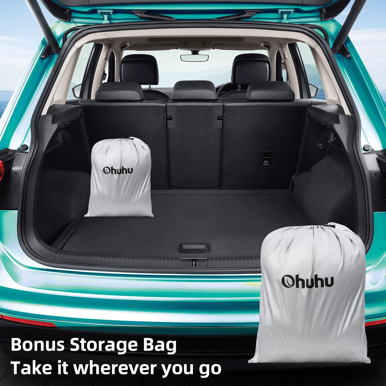 Thumbnail 6 de Ohuhu Universal Full Car Cover for Sedan (191–201 in / 485–510 cm) – All Weather Outdoor & Indoor Protection