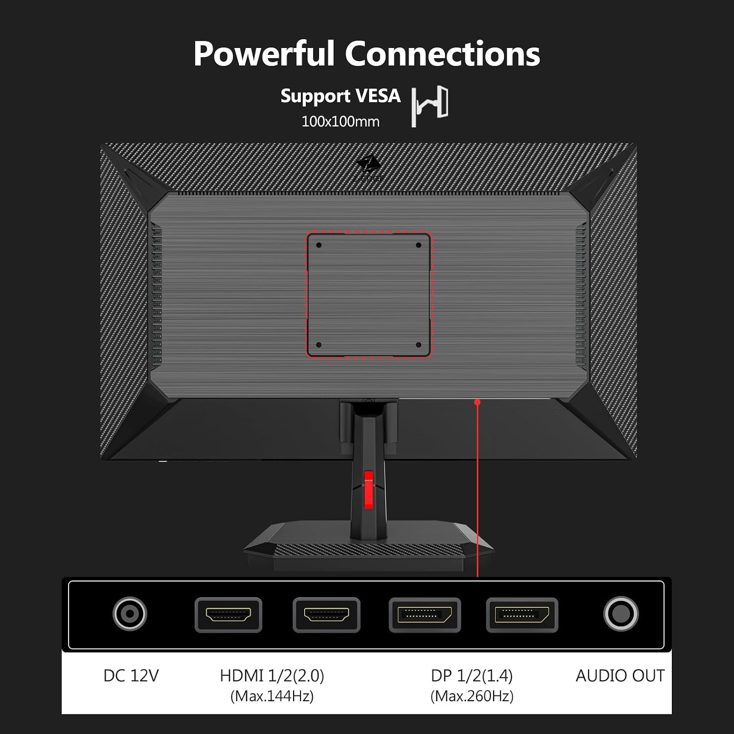 Detalle de Z-Edge 27 Zoll QHD Gaming Monitor – 260 Hz, 1 ms MPRT, IPS-Panel, FreeSync, HDR10
