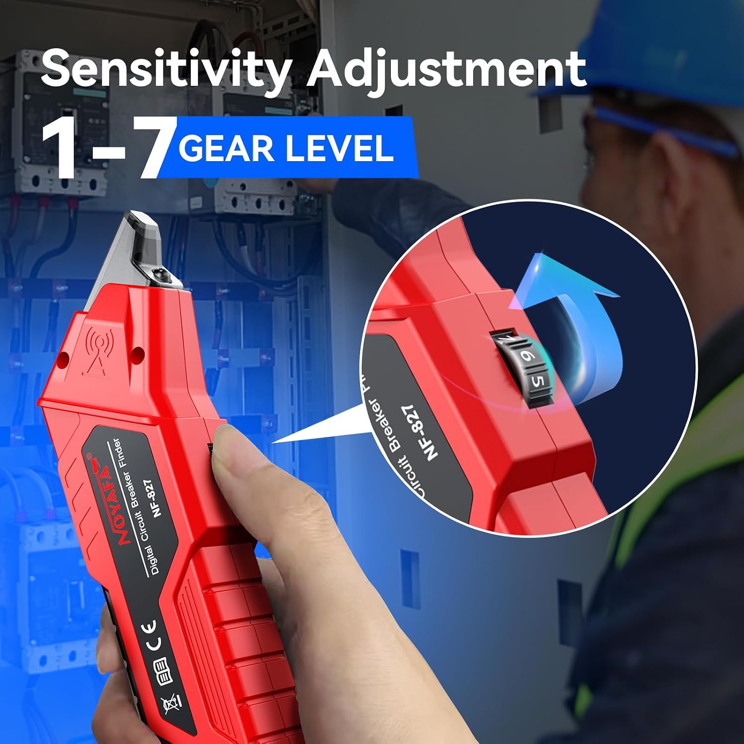 Detalle de NOYAFA NF-827 Circuit Breaker Finder with GFCI Testing, NCV and Case