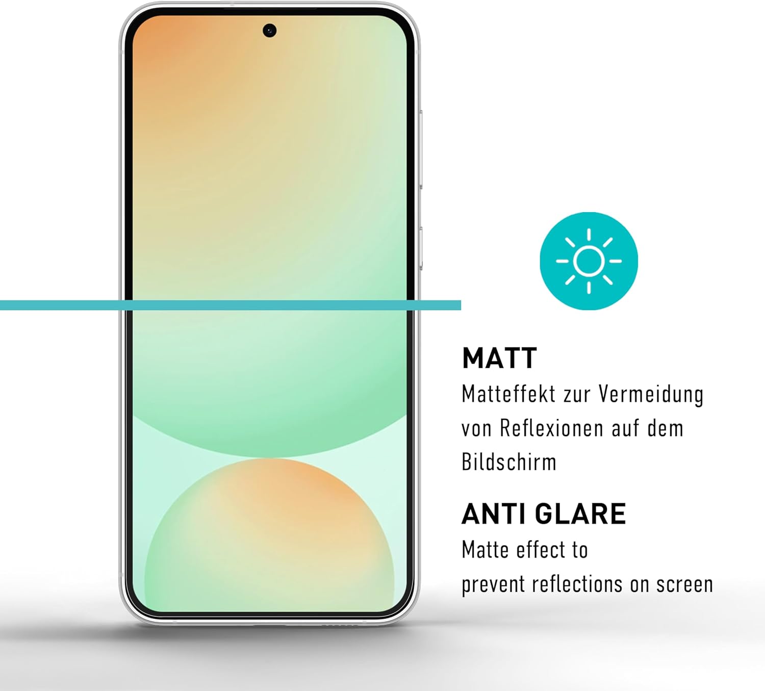 Thumbnail 2 de SmarTect TPU Matte Screen Protector for Samsung Galaxy S24 FE, 2-Pack