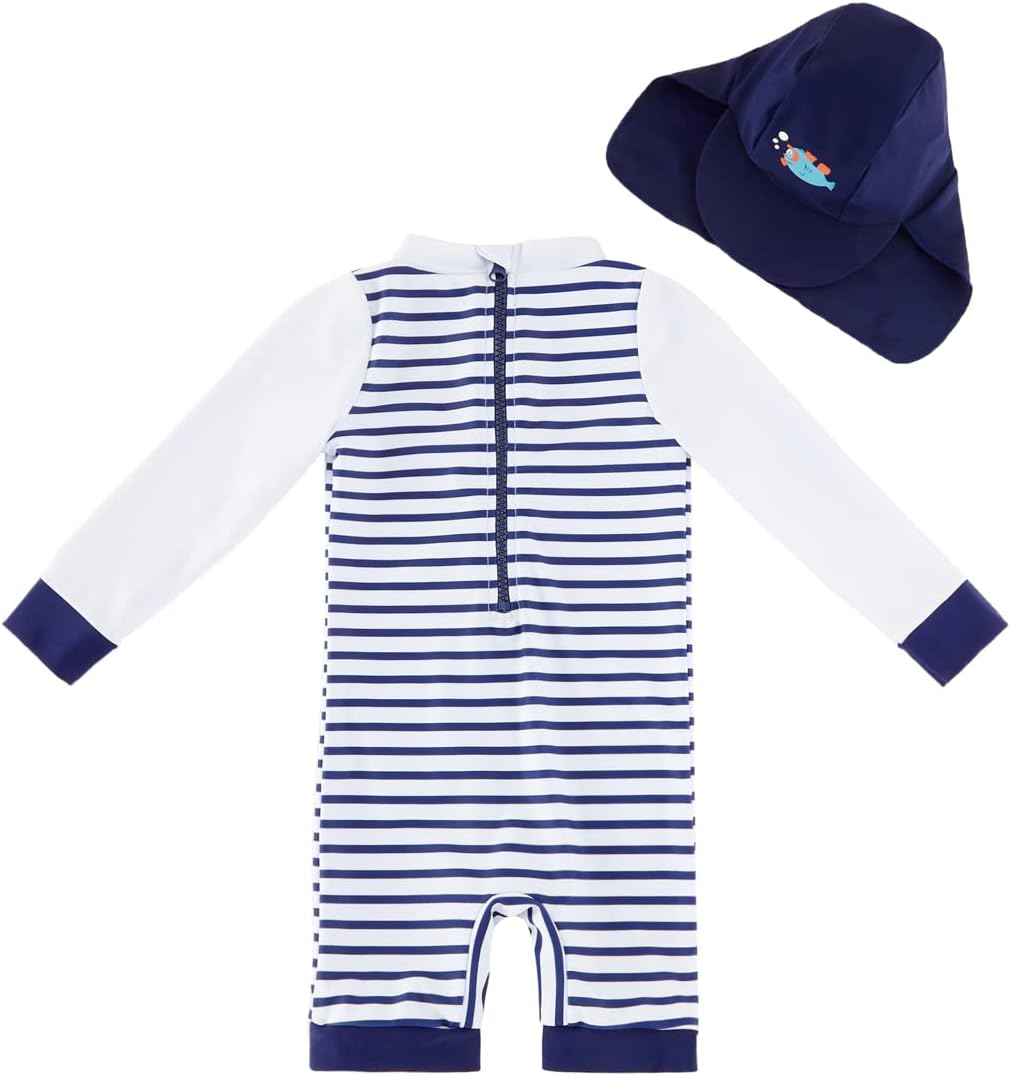 Thumbnail 2 de UMELOK Baby-Badeanzug mit Sonnenhut UV-Schutz – Langarm mit UPF50+, inklusive Hut