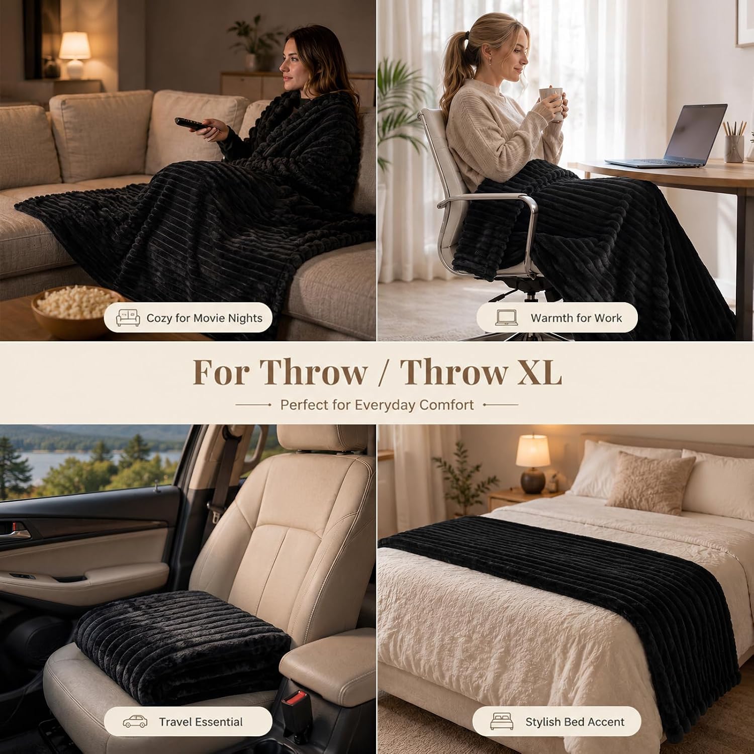 Detalle de HIMEET Throw Blanket 50 x 60 Inches