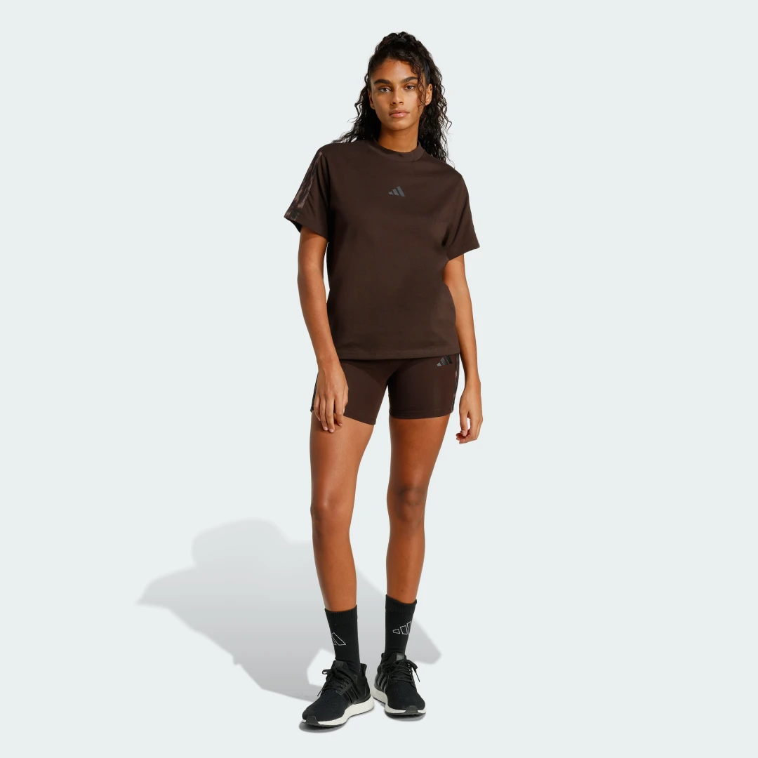 Thumbnail 2 de Camiseta de estampado de leopardo Seasonal Essentials 3 Stripes – Adidas