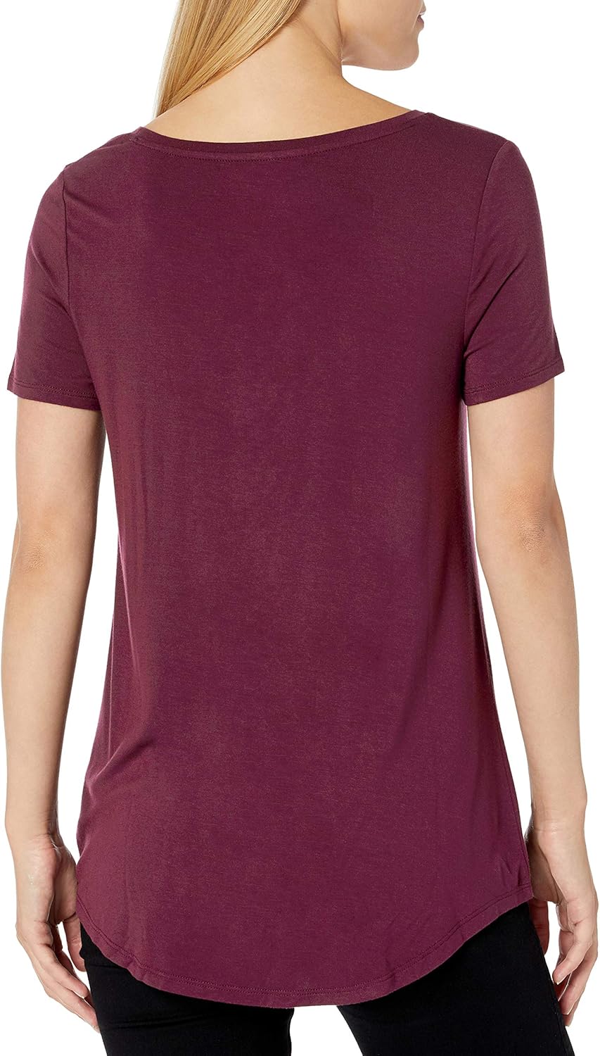 Thumbnail 2 de Amazon Essentials Damen Tunika mit U-Ausschnitt und kurzen Ärmeln, 2er-Pack – Casual-Basis mit elastischem Viskose-Rayón