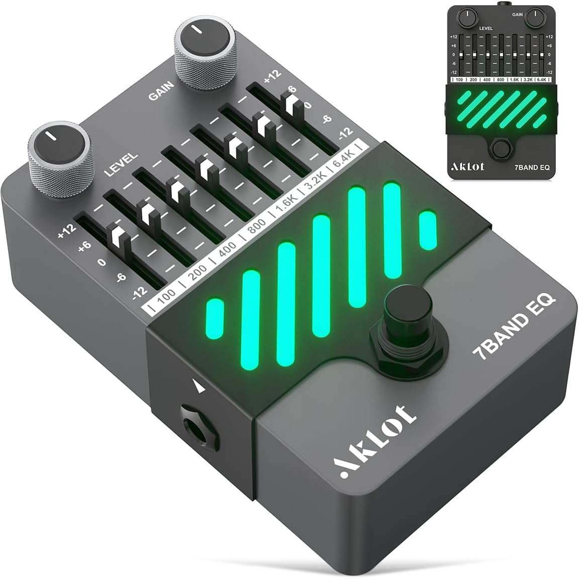 Detalle de AKLOT Guitar Equalizer Pedal, 7-Band