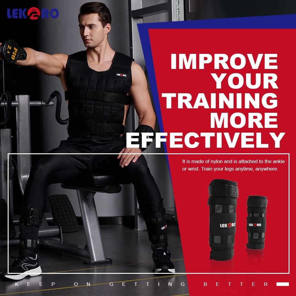 Thumbnail 6 de Wrist Ankle Weights with Removable Steel Bars (1 Pair) – Adjustable Resistance, No Leakage Design