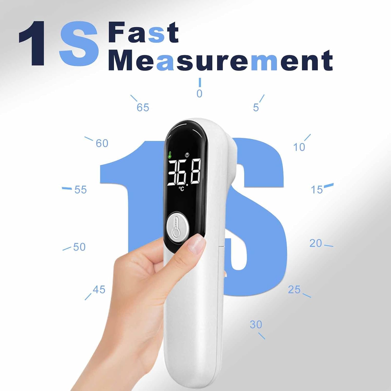 Detalle 2 de Estabien TA036 Digital Infrared Thermometer for Adults and Kids, Large LED Display