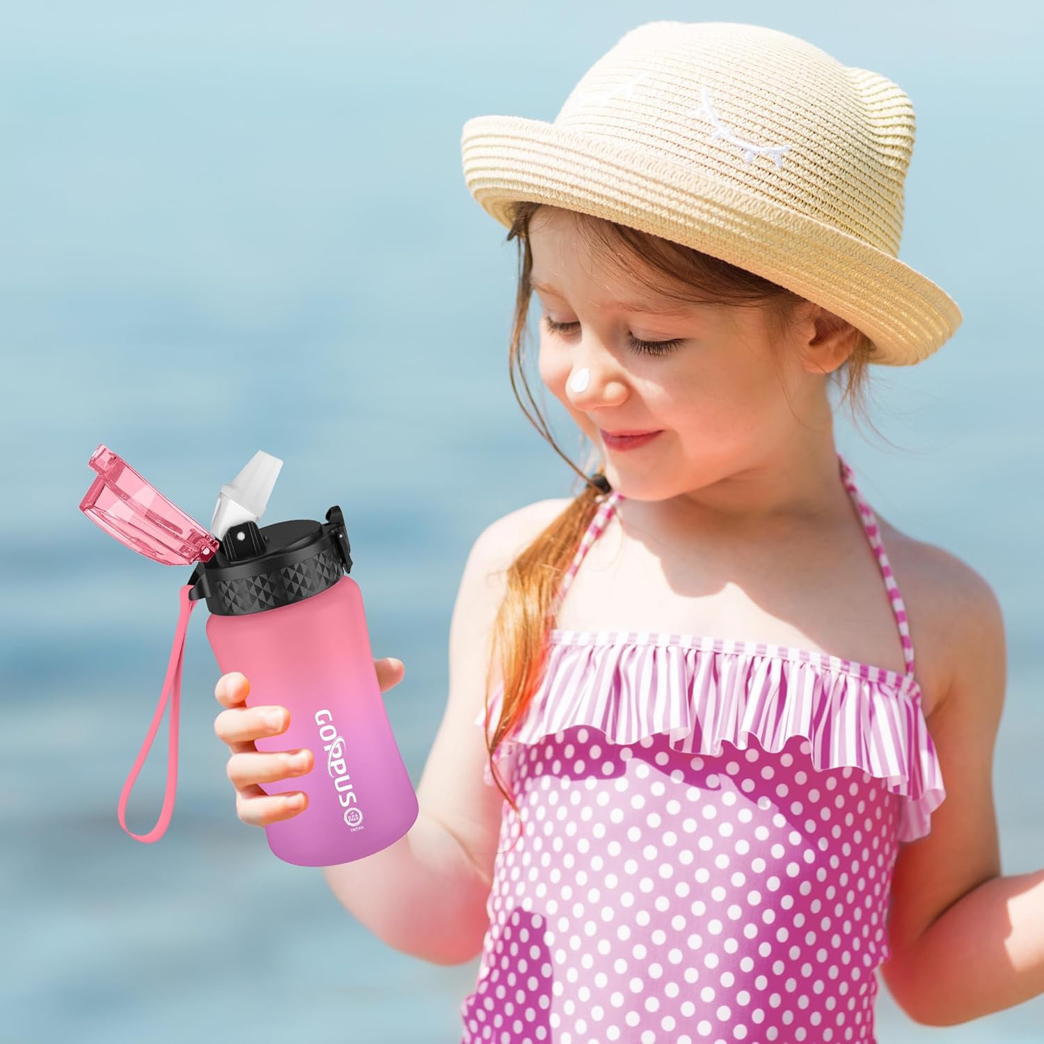Thumbnail 5 de GOPPUS 350ml Kids Water Bottle with Straw