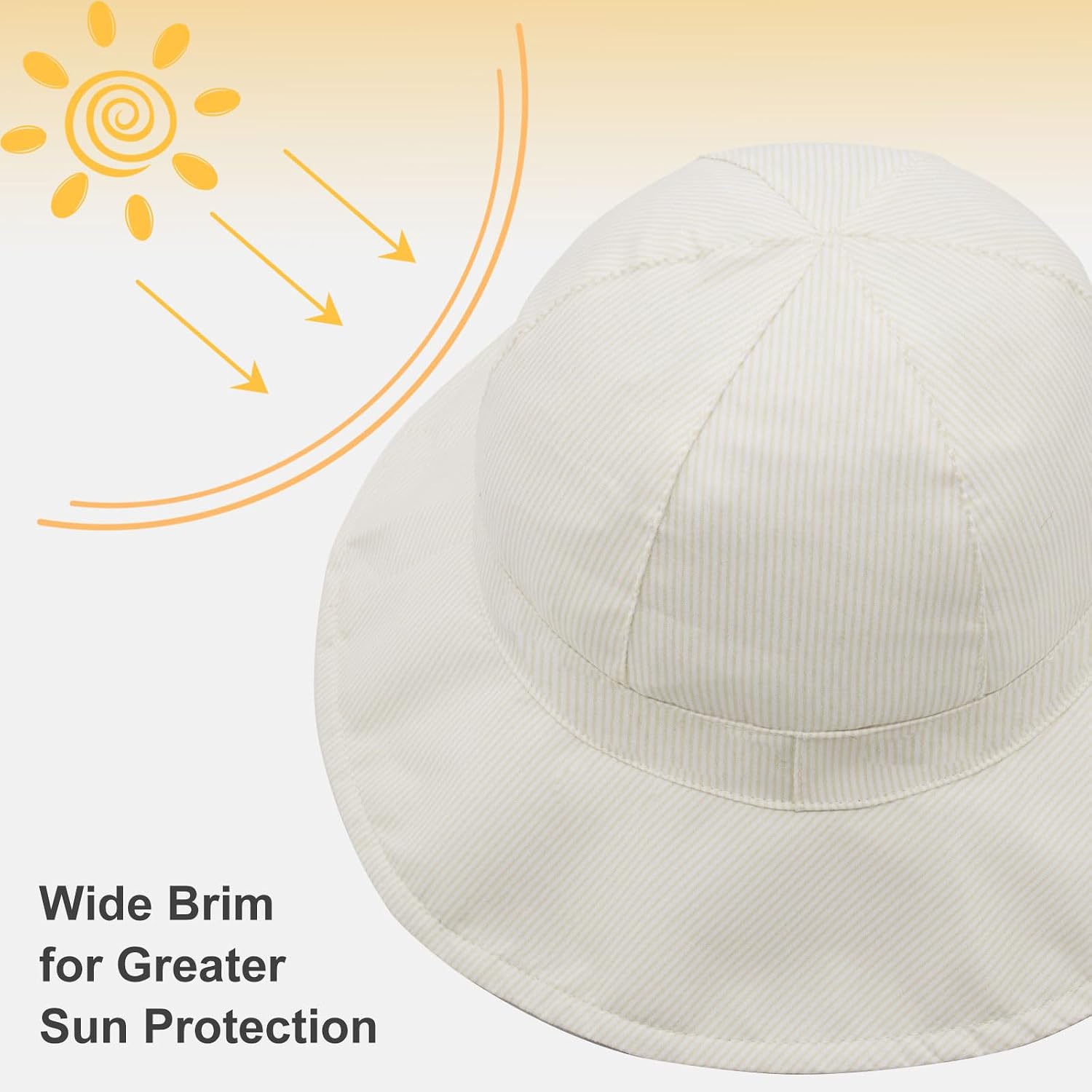 Thumbnail 3 de YAMEIZE Baby Sun Hat: Adjustable Wide Brim UV50+ Sun Protection Hat for Toddlers