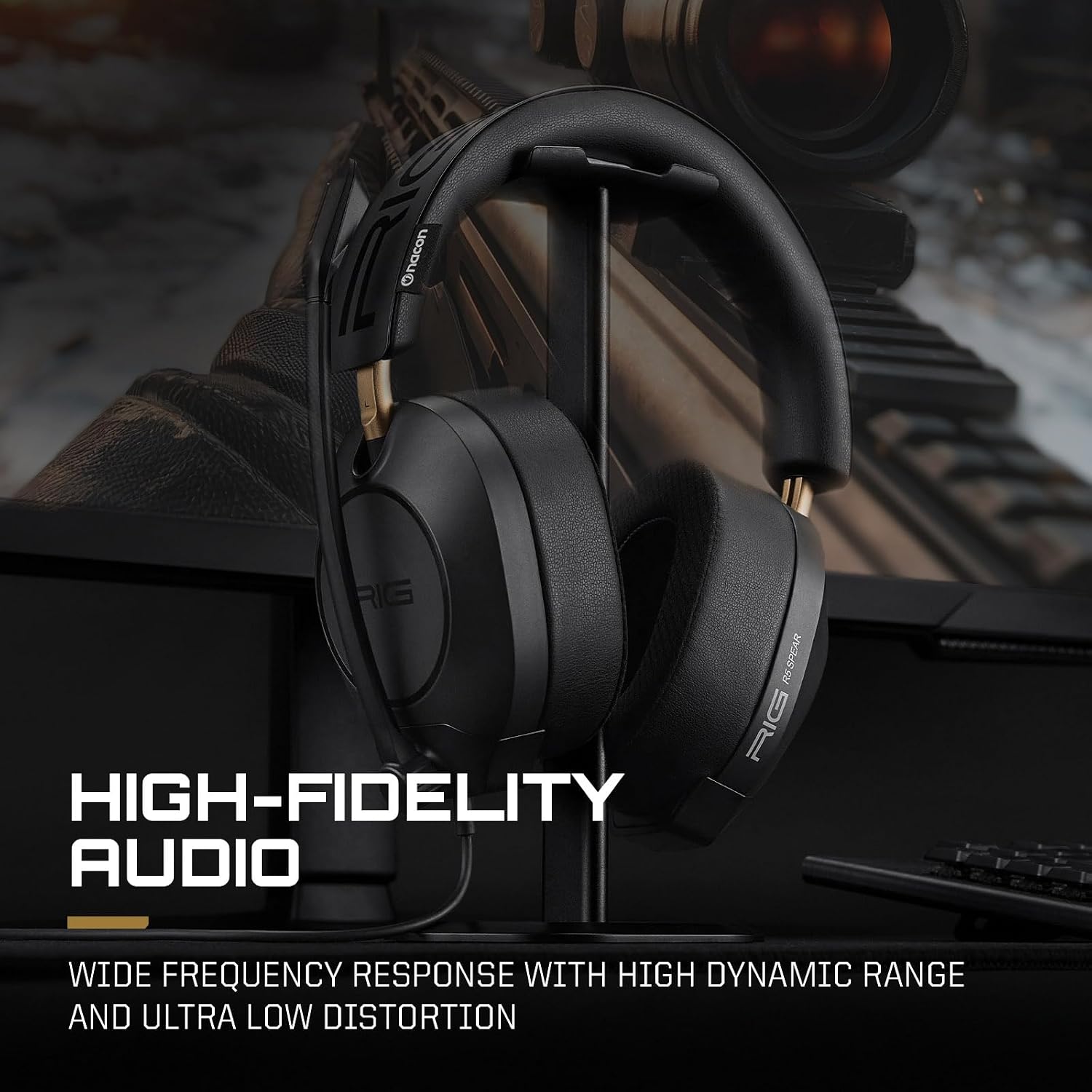 Thumbnail 3 de RIG R5 Spear MAX HD Wired Gaming Headset (40mm GrapheneQ drivers, Dolby Atmos, detachable mic)