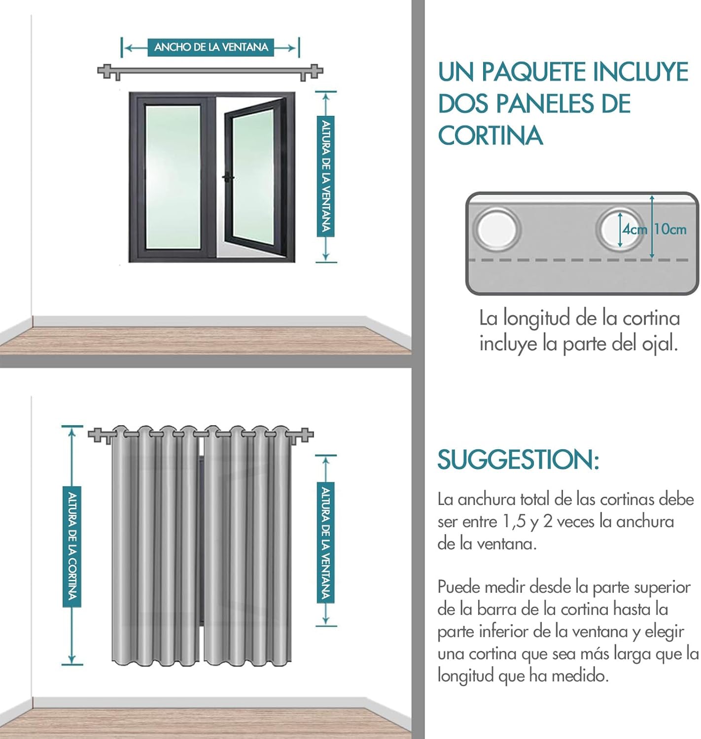Thumbnail 5 de MIULEE Cortinas Modernas con Bordado de Hojas 🌿 2 Piezas