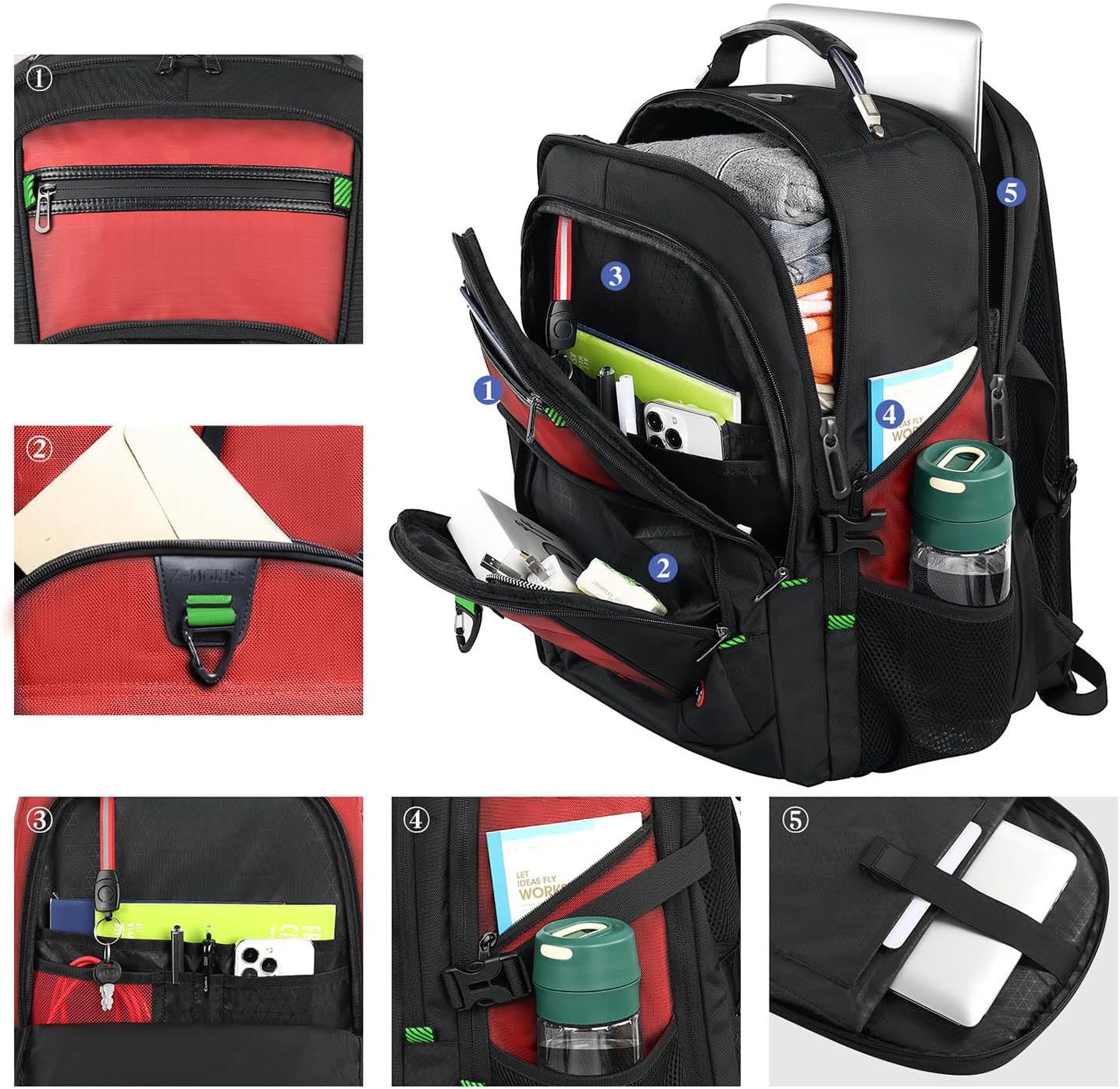 Thumbnail 1 de Z-MGKISS laptop backpack 52L travel bag
