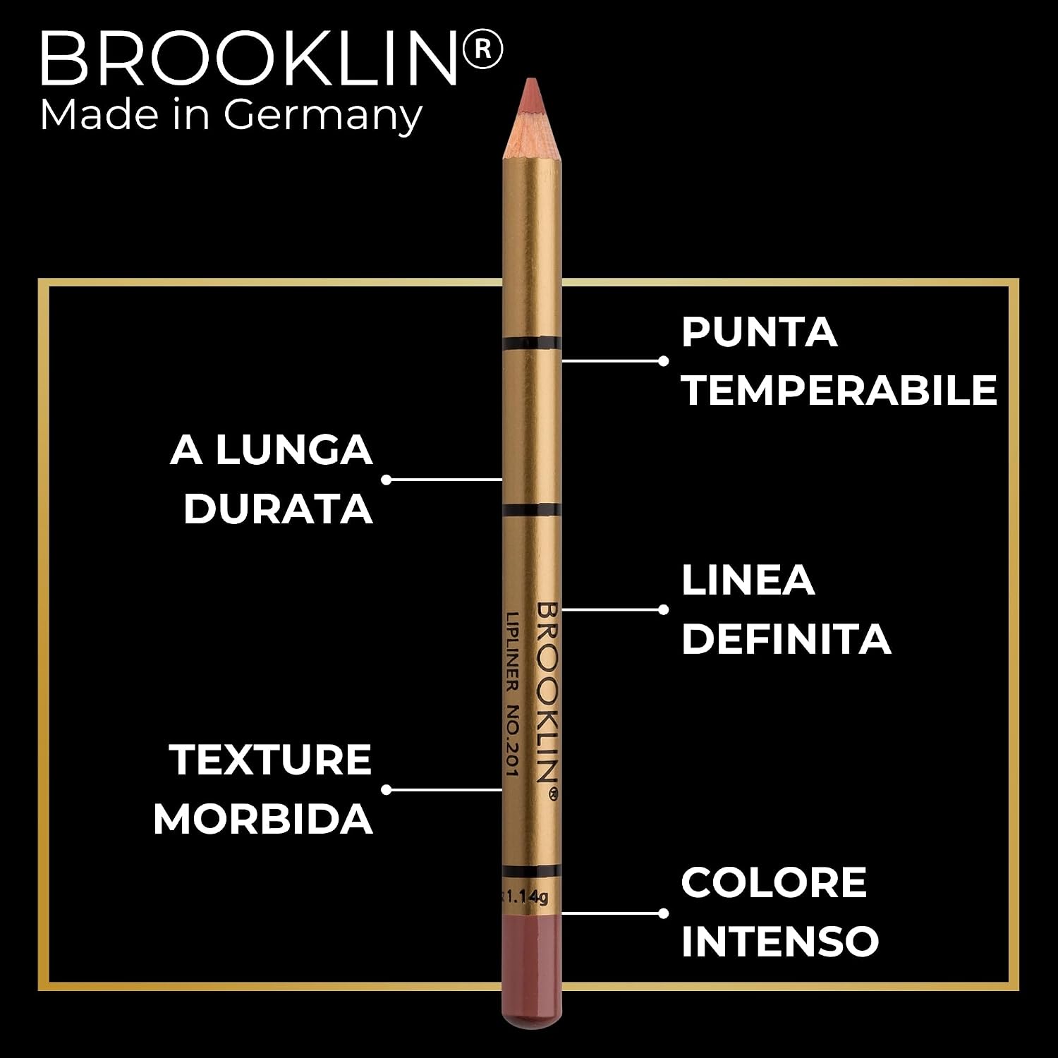 Detalle de Impala Matita Labbra Waterproof Brooklin 201 Nudo opaco – Lunga tenuta, texture morbida
