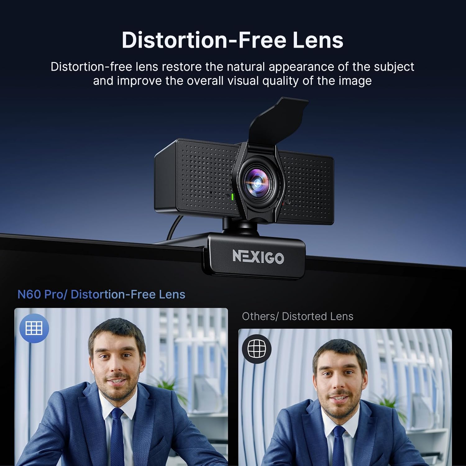 Thumbnail 2 de NexiGo N60 Pro 4K Webcam with Sony Sensor, Autofocus and 1080p/60 fps