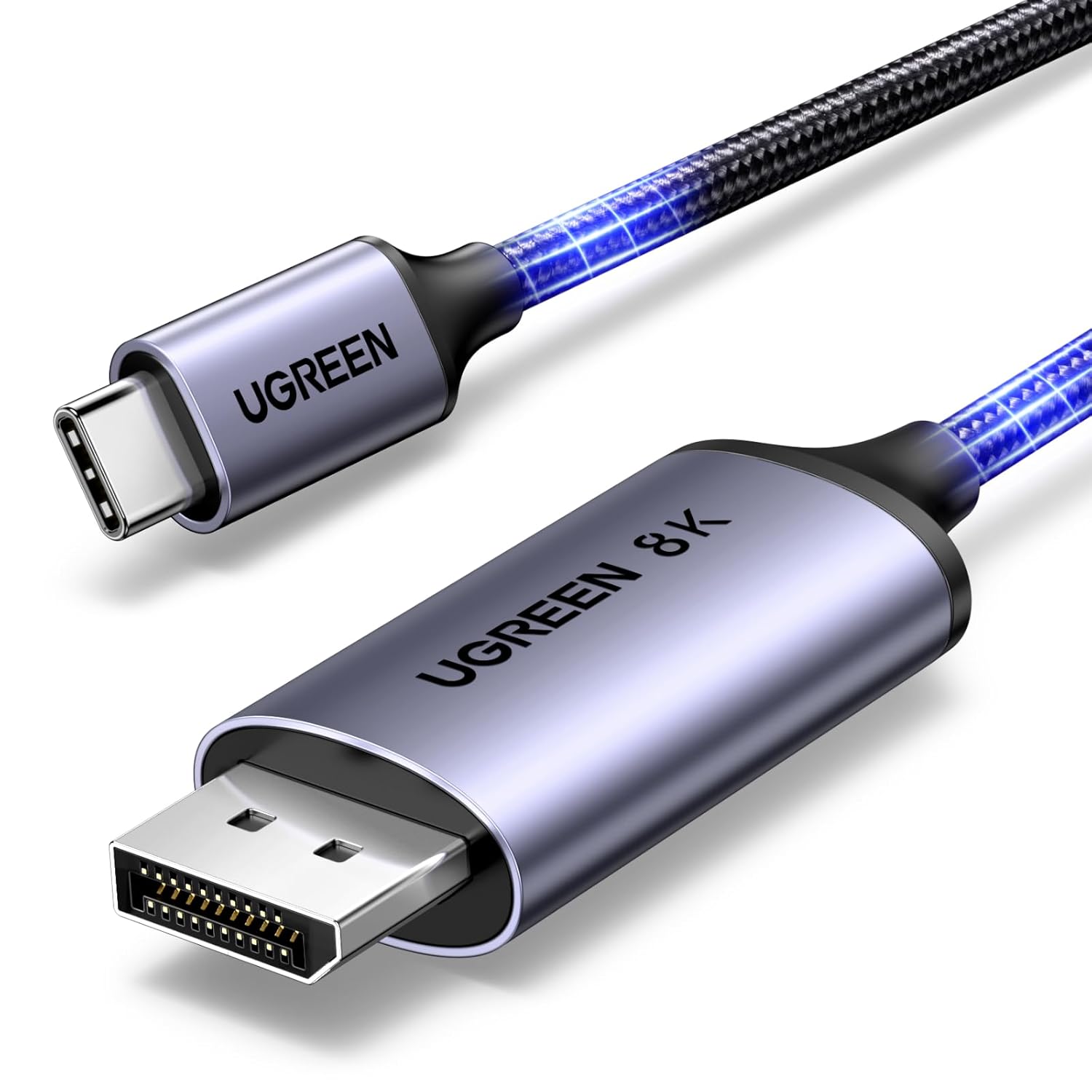 Detalle de UGREEN USB C to DisplayPort Cable 2m 8K@60Hz
