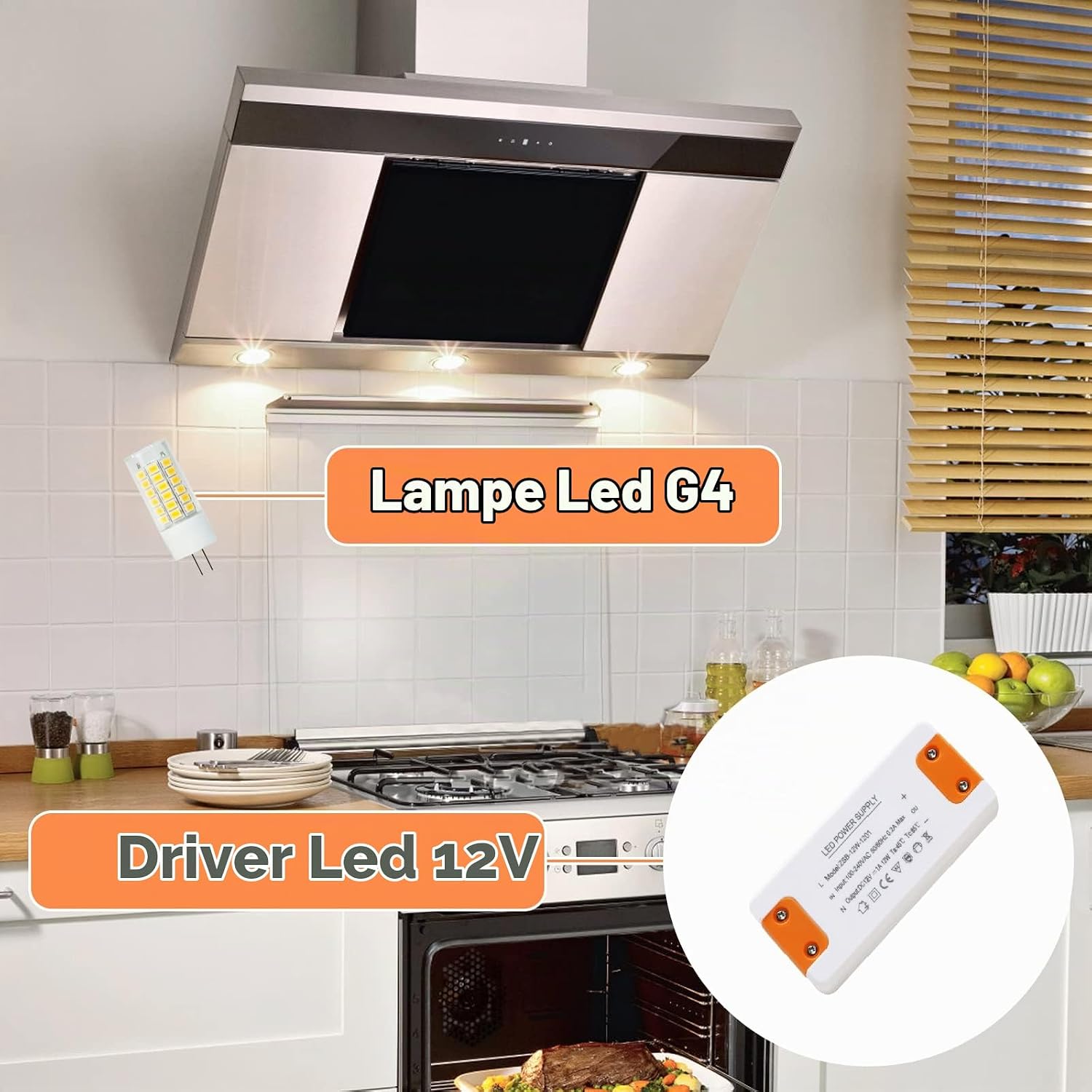 Thumbnail 6 de ZAKVOP 12V LED-transformator, 24 W en 2 A, voor G4, GU5.3, MR11 en MR16