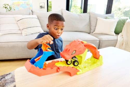 Detalle de Hot Wheels Monster Trucks Snake Slam Takedown & Exclusive Bone Shaker