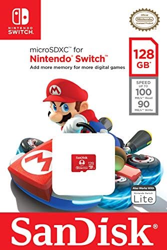 Detalle 2 de SANDISK 128GB microSD Karte – Super Mushroom Edition für Nintendo Switch