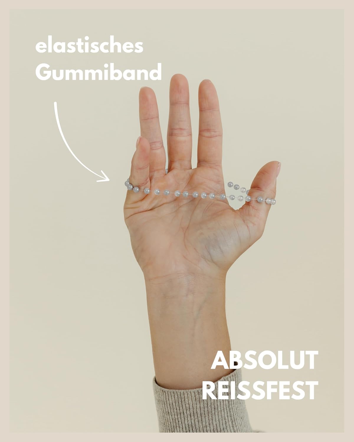 Detalle 2 de GD GOOD.designs Perlenarmband mit 4 mm