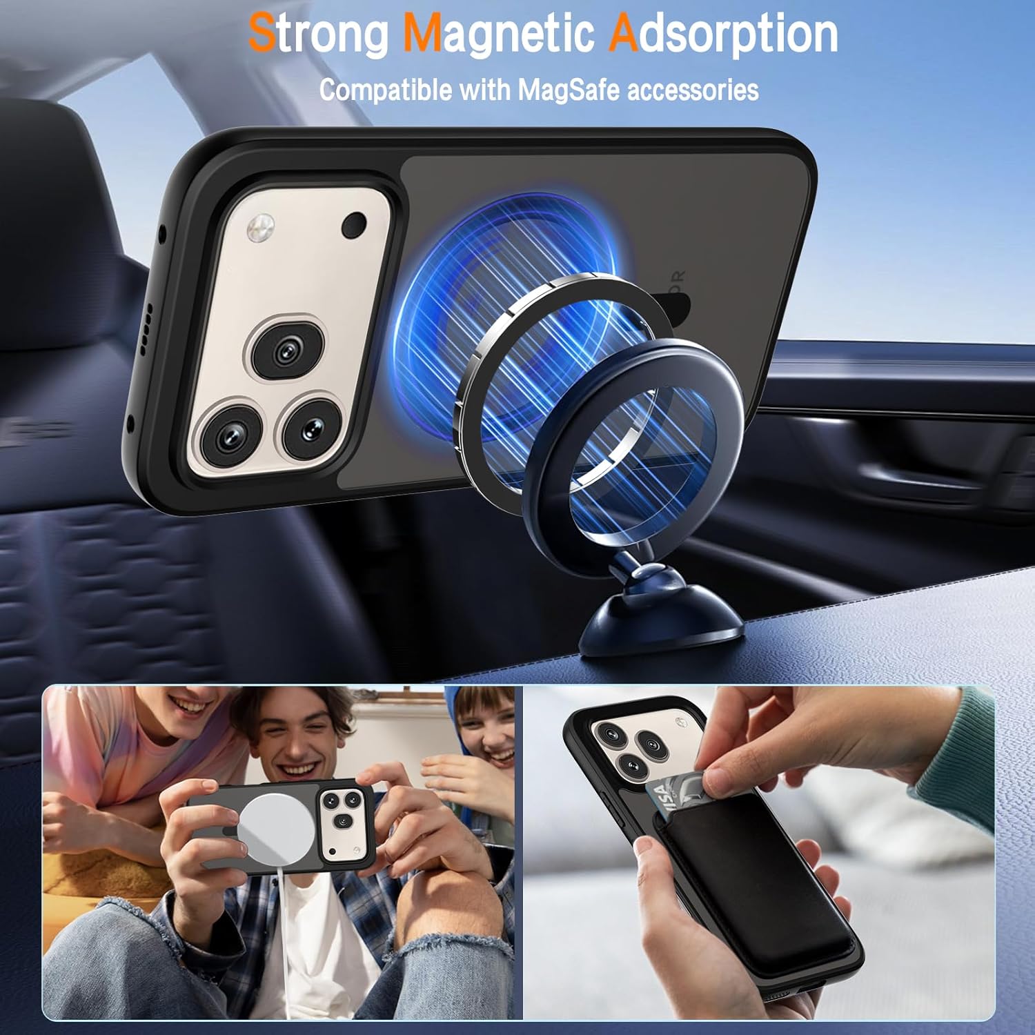 Thumbnail 2 de AOKUMA MagSafe Case for Honor 600 Pro 5G with 2-Pack Screen Protectors