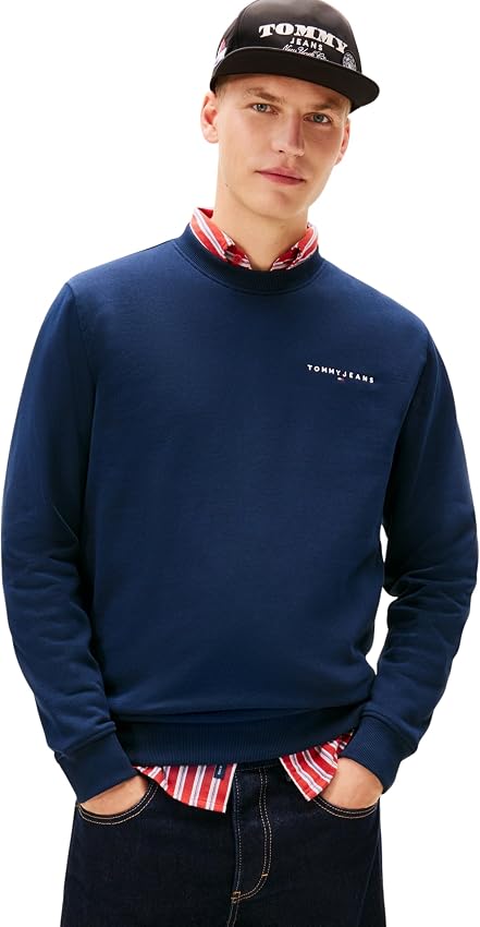 Detalle de Tommy Jeans TJM Reg Linear Crew Sudadera XS