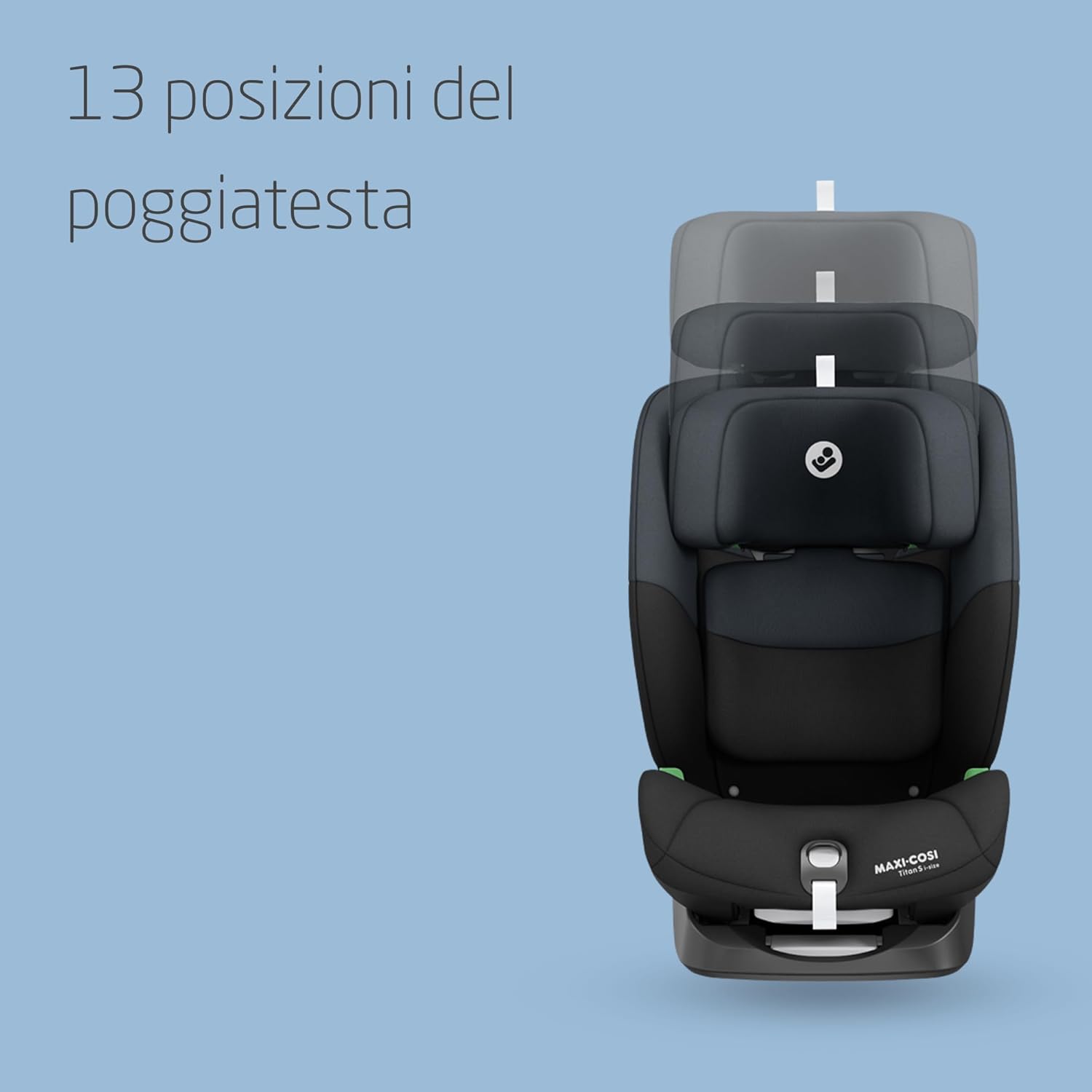Detalle de Maxi-Cosi Titan S i-Size: seggiolino auto evolutivo da 15 mesi a 12 anni con protezione G-CELL
