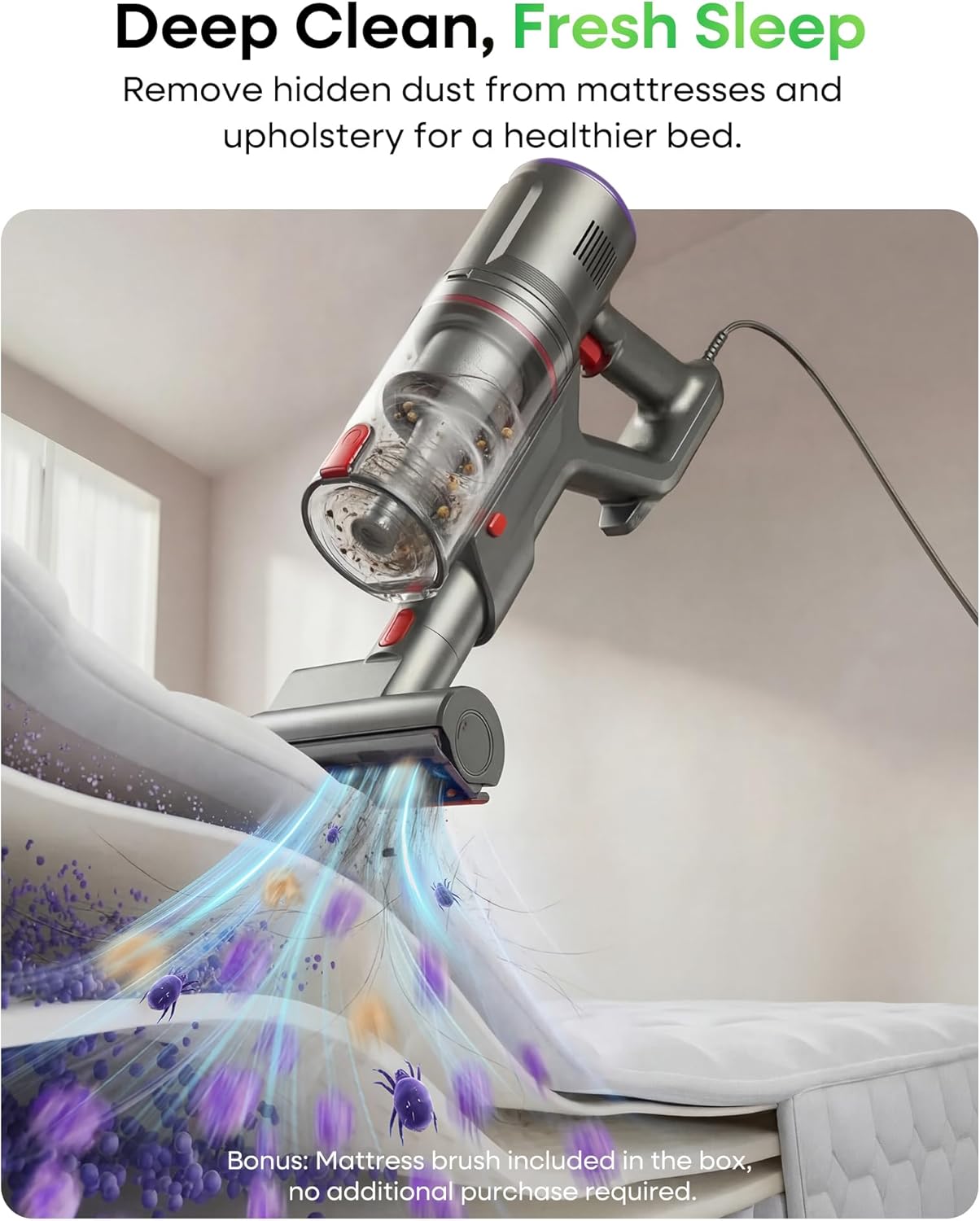 Thumbnail 4 de FAMIVAC Corded Vacuum Cleaner: 600W Power, 7m Cord, 60KPa Suction and 6-in-1 Versatility