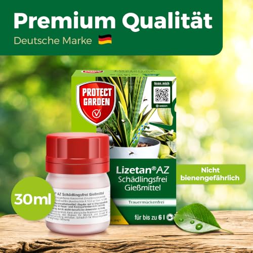 Detalle 2 de PROTECT GARDEN Lizetan Trauermückenfrei, 30 ml Konzentrat mit Neemöl