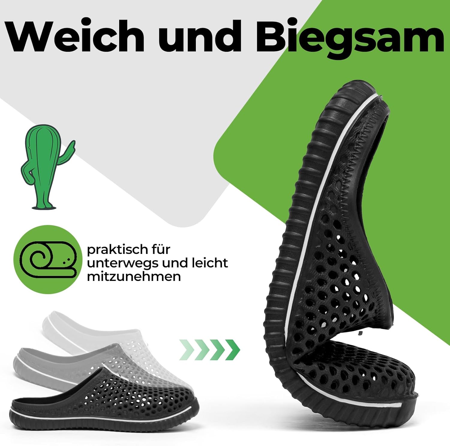 Thumbnail 6 de SAGUARO Clogs Pantoletten Herren/Damen Sommer – atmungsaktiv, leicht und vielseitig