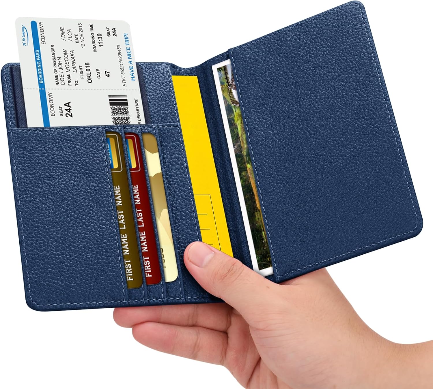 Thumbnail 2 de FINTIE Porta Passaporto da Viaggio con protezione RFID e custodia per documenti
