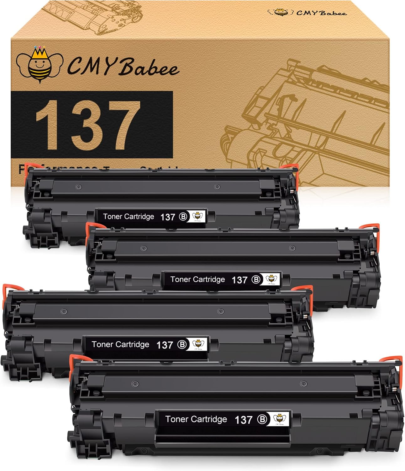 Detalle de CMYBabee Black Toner Cartridge 137