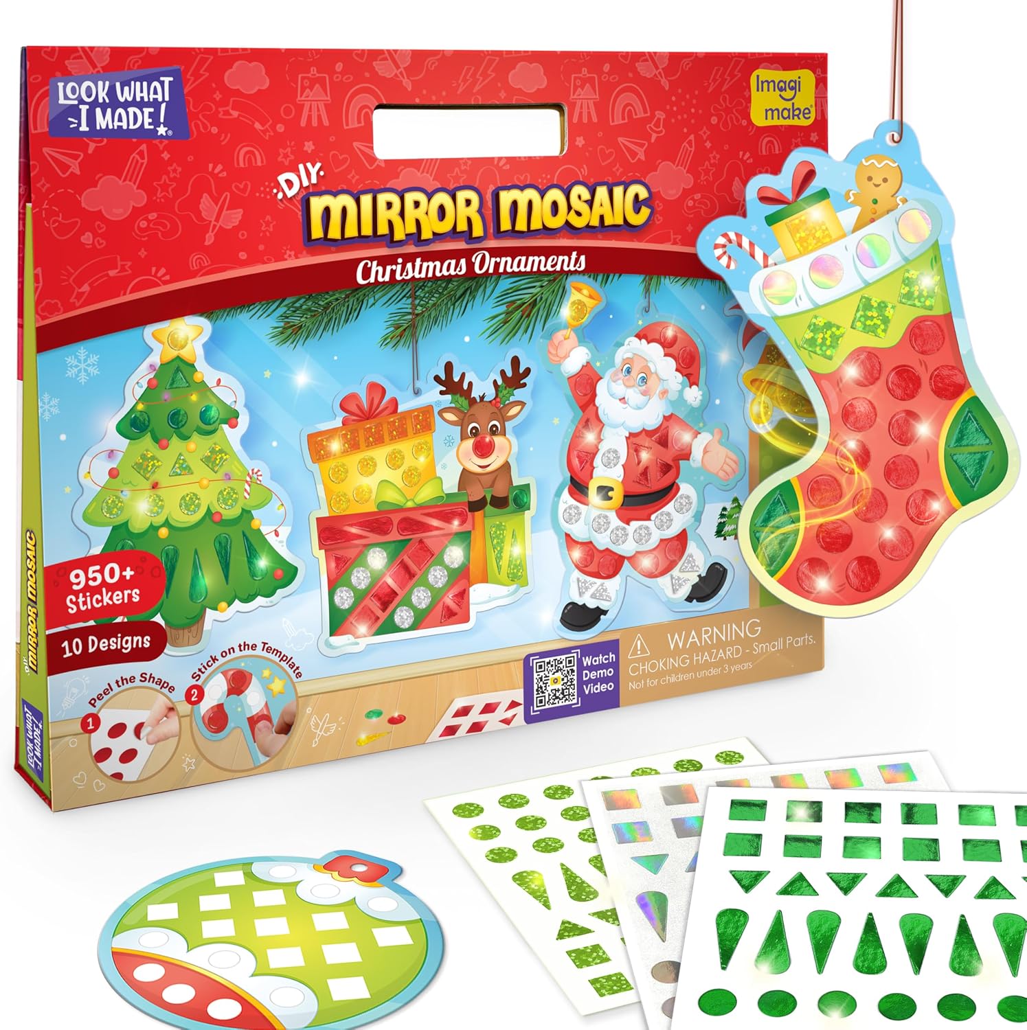 Detalle de Imagimake Christmas craft kit with 10 templates