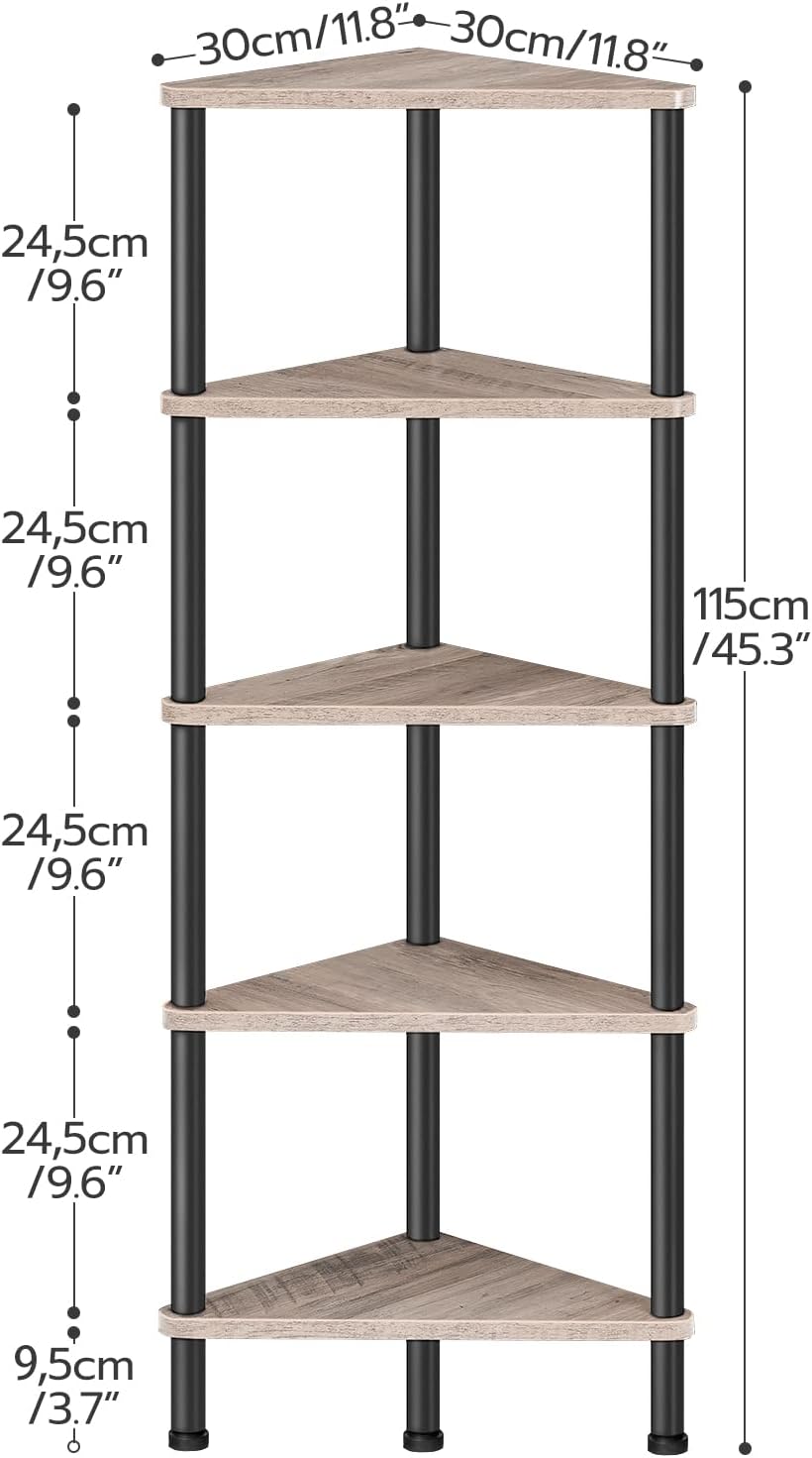 Thumbnail 2 de HOOBRO BG33CJ01 5-Tier Corner Shelf Stand