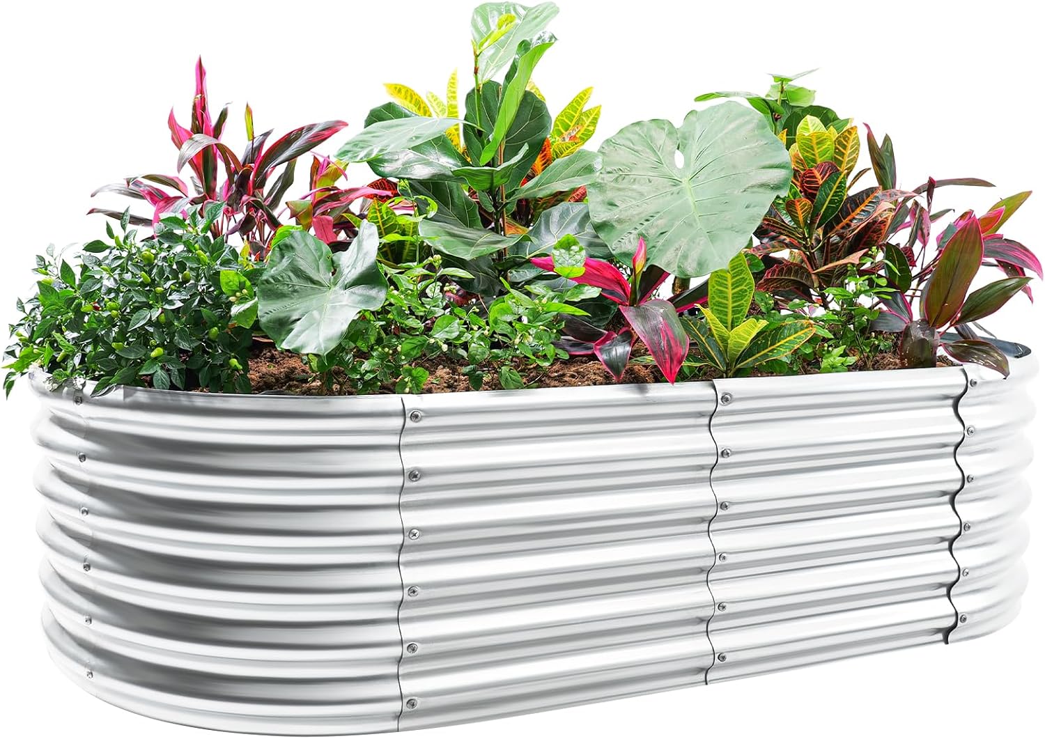 Detalle de Land Guard raised garden bed, galvanised steel