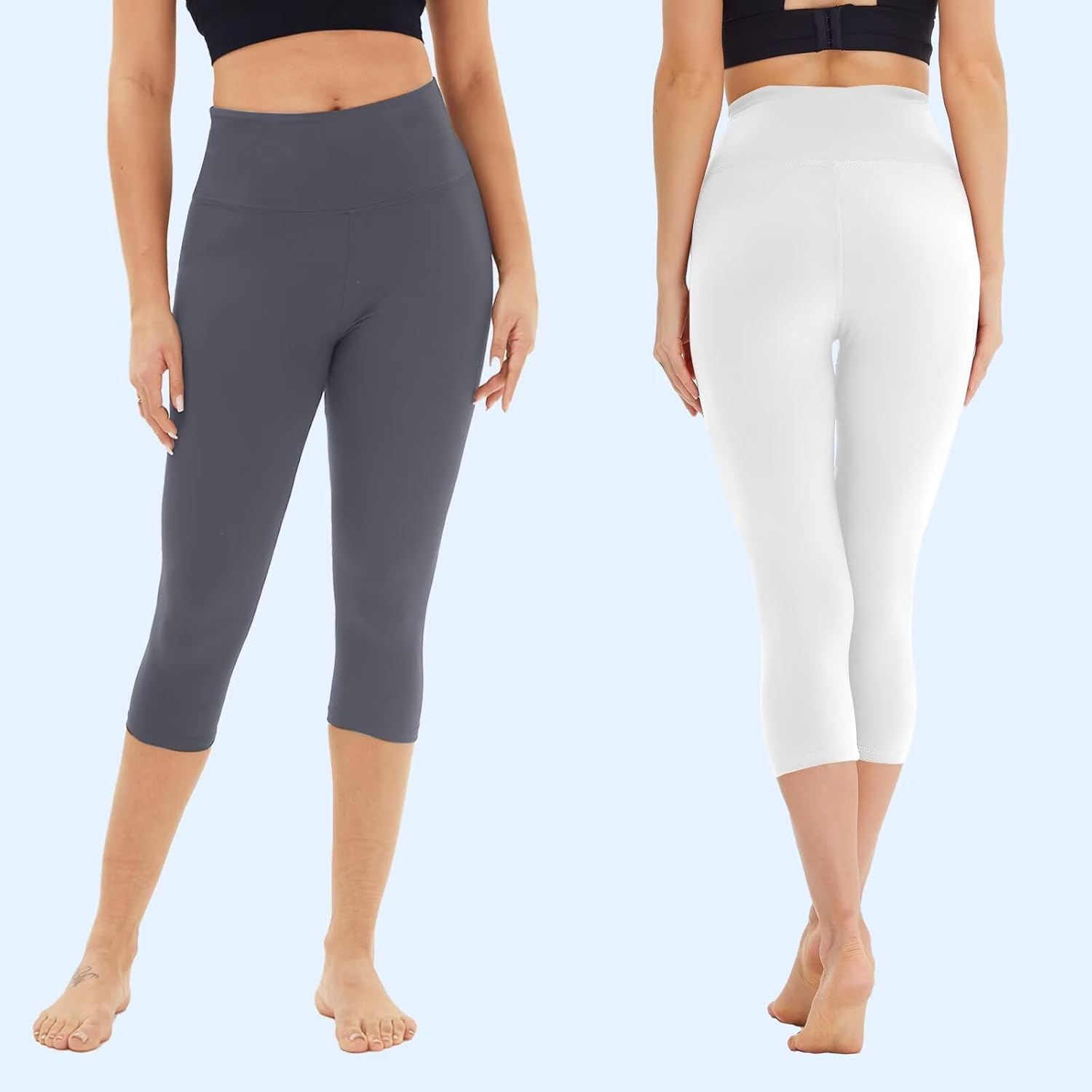 Thumbnail 1 de TNNZEET 3er Pack Capri-Leggings Damen (7/8) mit hoher Taille für Sport & Alltag