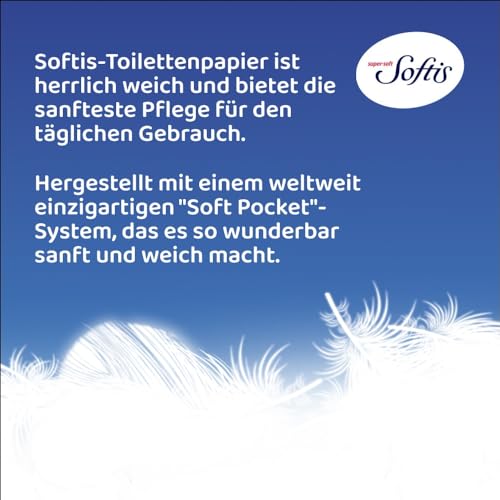 Detalle 2 de Softis 4-lagiges Toilettenpapier – 45 Rollen Packung mit FSC-zertifiziertem Papier
