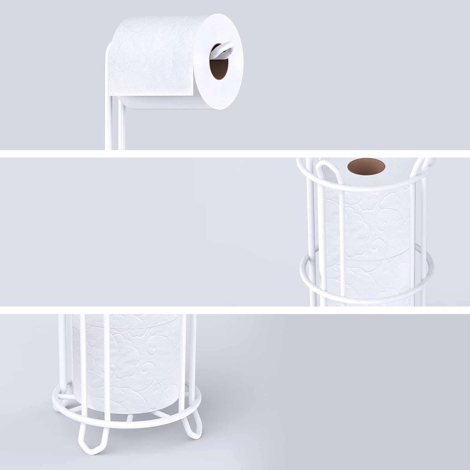 Detalle de Meangood Toilet Paper Holder Stand, Metal