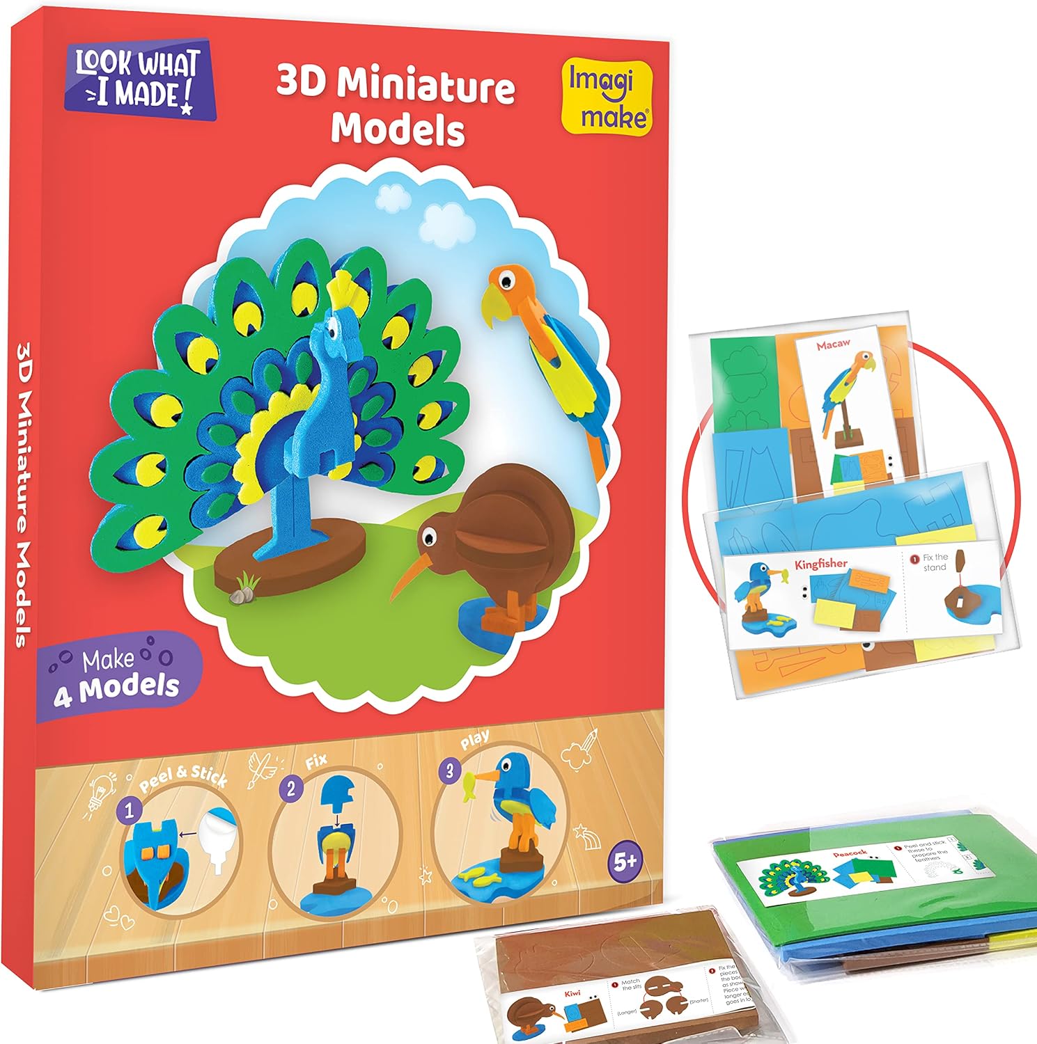 Detalle de Imagimake Kids Craft Kit, 5-in-1