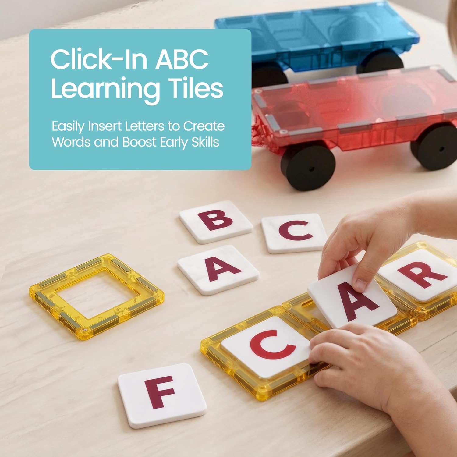 Thumbnail 3 de Playmags Magnetische Bausteine Classic Set mit 100 Teilen (inkl. Clickins-Zubehör)