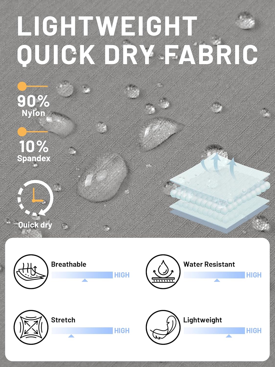 Thumbnail 5 de TACVASEN Quick Dry Cargo Shorts 90% Nylon 📏