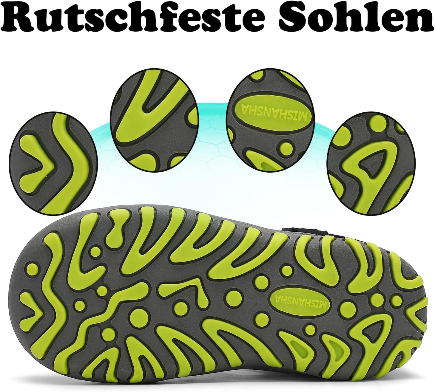 Detalle 2 de Mishansha Geschlossene Jungen Sandalen – Trekking Sandalen für Kinder, Gr. 24–38